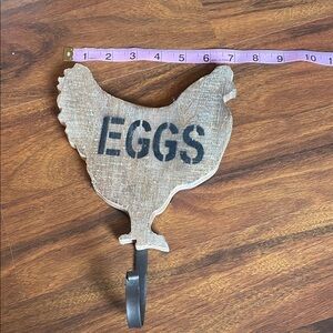 Hobby Lobby Brown Chicken Egg Wall Hook